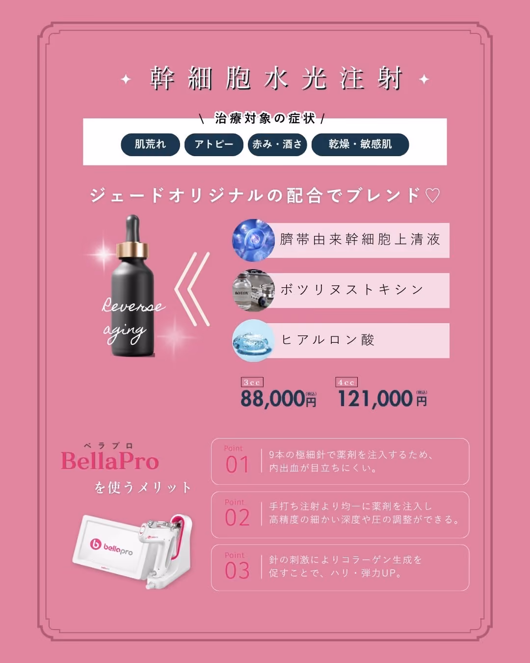 施術中|BELLA PROによる均一導入